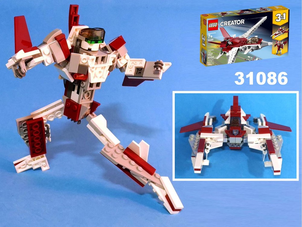 Lego Transformer Vic Viper from LEGO Creator set 31086: Futuristic flyer