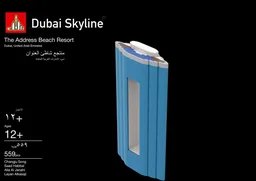 Address Beach Resort - 1 to 1000 Scale