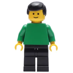 Soccer Referee / Linesmen, Green Torso, Black Legs