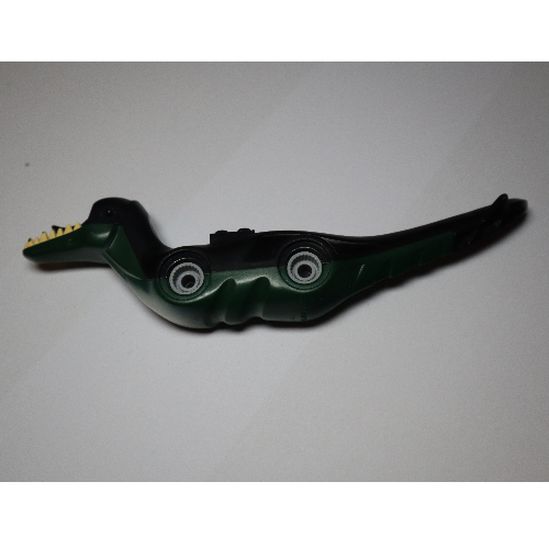 Lego Animal Body Part, Dinosaur, Raptor / Pteranodon Body, Black Top / Dark Green