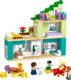 3 in 1 Modern Family House with Figures