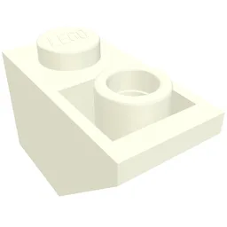 Brick Sloped Inverted 45° 2 x 1 / White