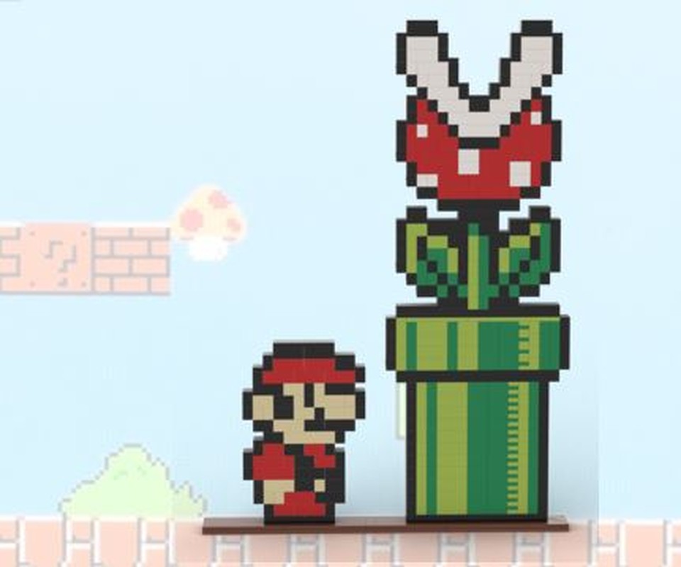 Lego Mario and Piranha plant