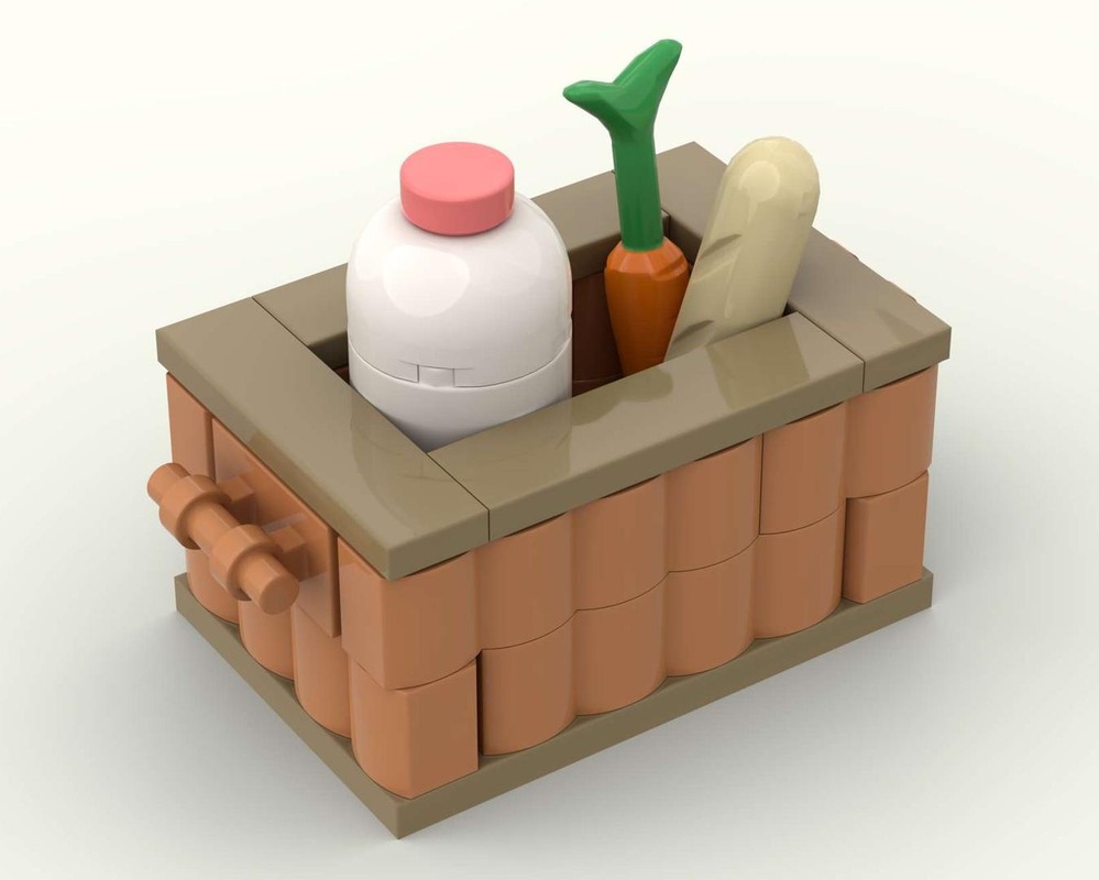 Lego Alternate Vespa 125 Crate with Groceries