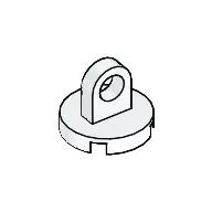 Tile Special Round 2 x 2 - Thin Lifting Ring / White