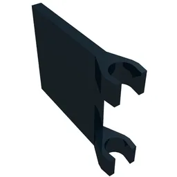 Flag 2 x 2 Square [Thin Clips] / Black