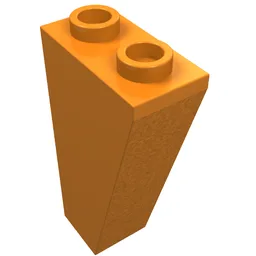 Brick Sloped Inverted 75° 2 x 1 x 3 / Orange