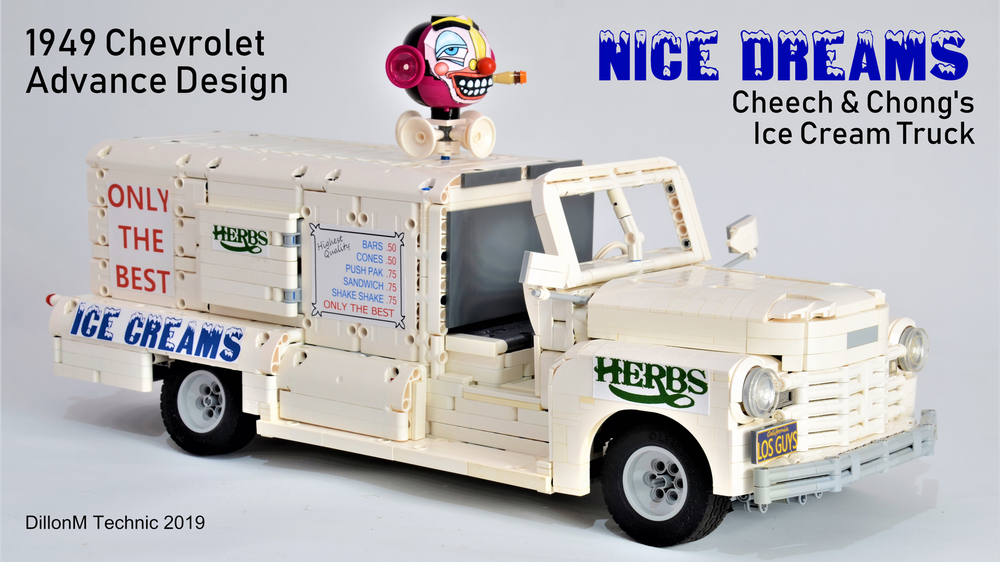 Lego Chevrolet Advance Design - Cheech & Chong's Ice Cream Truck 'Nice Dreams'