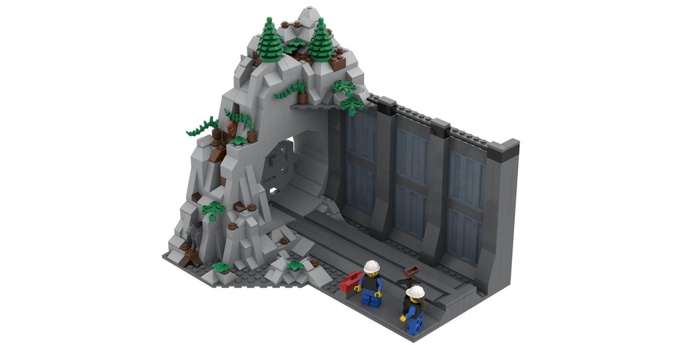 Lego Mini Mountain Mover - Mountain Scene