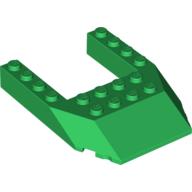 Lego Brick Wedged, Sloped 6 x 8 Cutout / Green