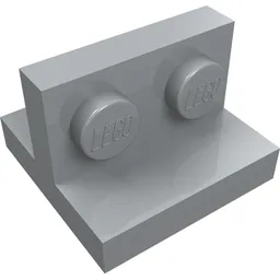 Bracket 2 x 2 with 1 x 2 Vertical Studs / Light Bluish Gray