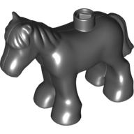 Lego Duplo Animal Horse/Foal without Spots / Black