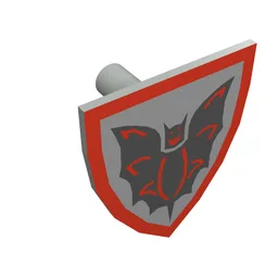 Shield Triangular with Batlord Print / Light Gray