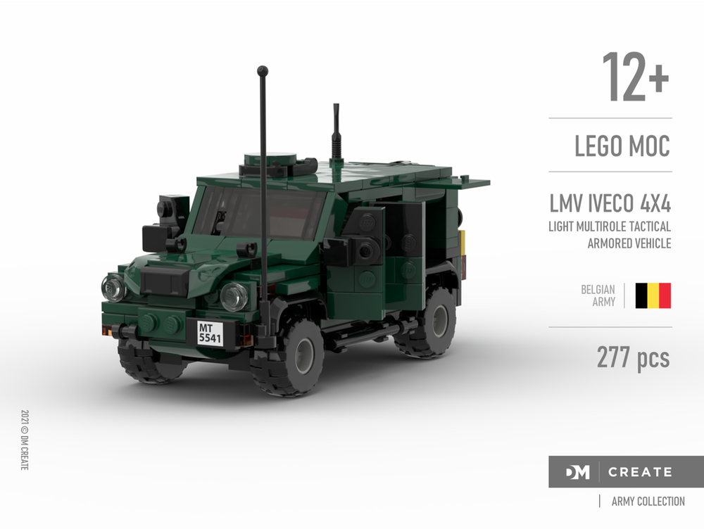 Lego Army collection - Iveco LMV 4x4 tactical vehicle - Belgian Army