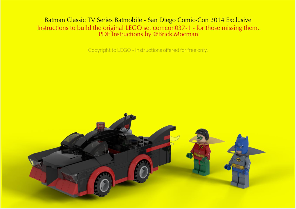 Lego Batmobile Classic 1966 (Batman TV Show) - San Diego Comic-Con 2014 Exclusive (FREE)