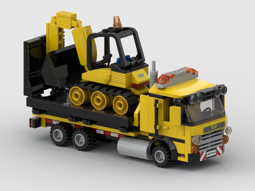 Lego Mini Excavator Transport