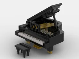 Minifig scale grand piano