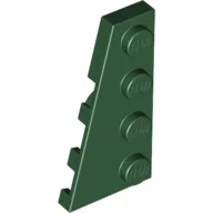 Wedge Plate 4 x 2 Left / Dark Green