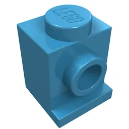 Brick Special 1 x 1 with Headlight / Maersk Blue