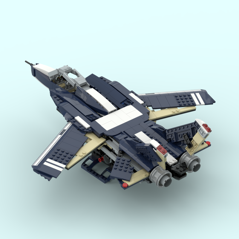 Lego 10265 F-14 instructions and wing modifications