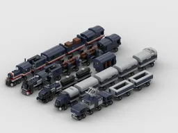 Train for wooden track 5 in 1