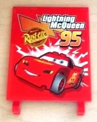 Flag 6 x 5 with 'Lightning McQueen 95' and Rust-eze Logo Pattern (Sticker) - Set 8486