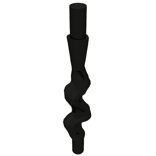 Lego Web Effect Long and Narrow Bars at Both Ends / Black