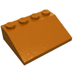 Brick Sloped 33° 3 x 4 / Dark Orange
