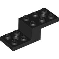 Lego Bracket 5 x 2 x 1 1/3 with Bottom Stud Holder / Black