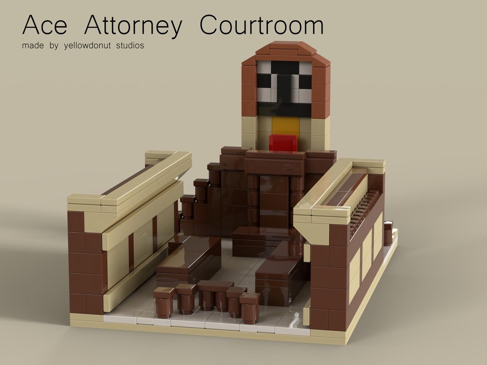 Lego Ace Attorney Courtroom