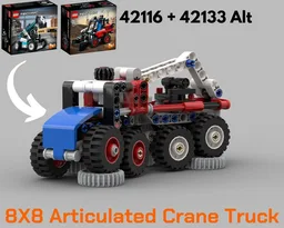 42116 + 42133 8X8 Articulated Crane Truck