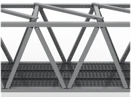 Truss bridge for train