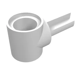 Technic Pin Connector Hub with 1 Axle / White
