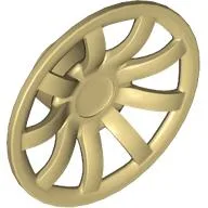 Wheel Cover 9 Spoke - 24mm D. / Tan
