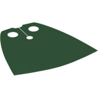 Lego Neckwear Cape, Standard [Spongy Stretchable Fabric] / Dark Green