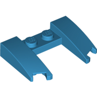 Lego Brick Wedged, Curved 3 x 4 x 2/3 Cutout / Dark Azure