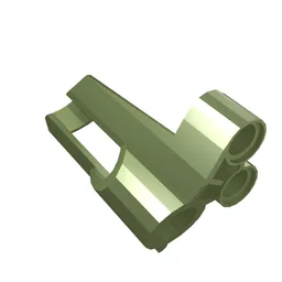 Technic Panel Fairing # 5 Small Short, Large Hole, Side A / Metallic Green