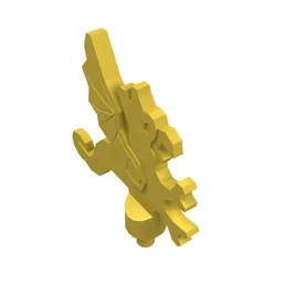 Headwear Accessory Plume Dragon / Yellow