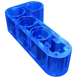 Technic Beam 2 x 4 L-Shape Thick / Trans-Dark Blue
