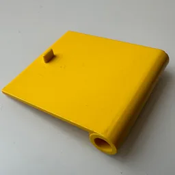 Door 1 x 5 x 4 Right with Thin Handle / Yellow