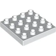 Duplo Plate 4 x 4 / White