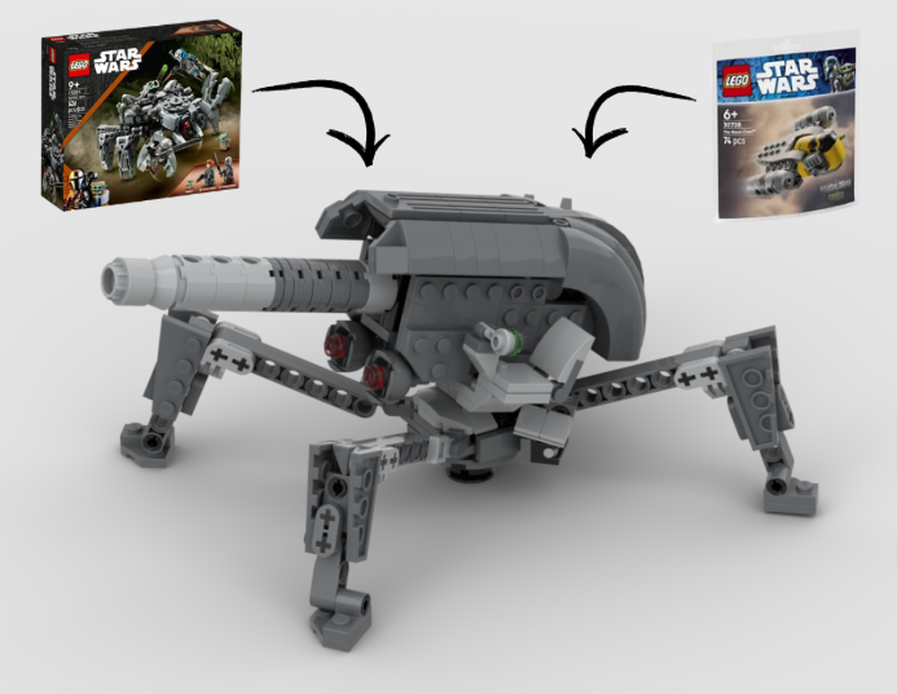 Lego J-1 Proton Cannon Alternate Build Using Sets 75361 and 30728