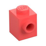 Lego Brick Special 1 x 1 with Stud on 1 Side / Coral