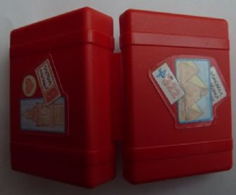 Lego Scala Utensil Suitcase with Big Ben and Pyramids of Gizeh Pattern (Stickers) - Set 3242