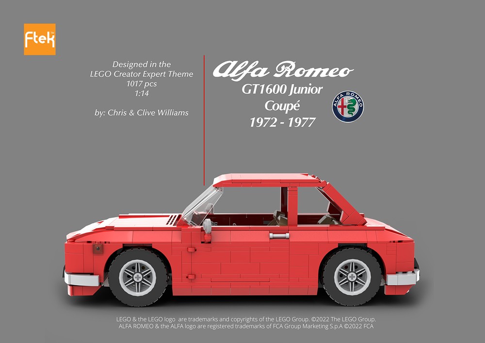 Lego Alfa Romeo GT1300 - 1972 to 1977