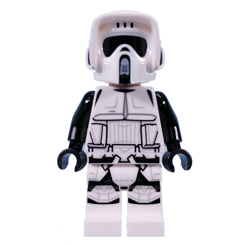 Lego Scout Trooper - Light Nougat Head, Black Arms