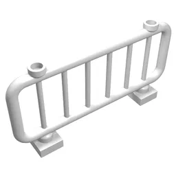 Fence / Bar 1 x 8 x 3 / White