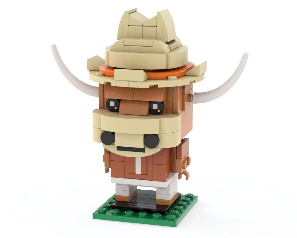Lego Bevo (University of Texas) Brickhead
