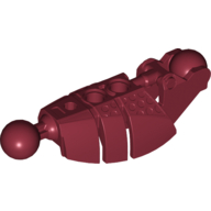 Lego Large Figure Skeletal, Limb, Plated with 2 Ball Joints (Piraka) / Dark Red