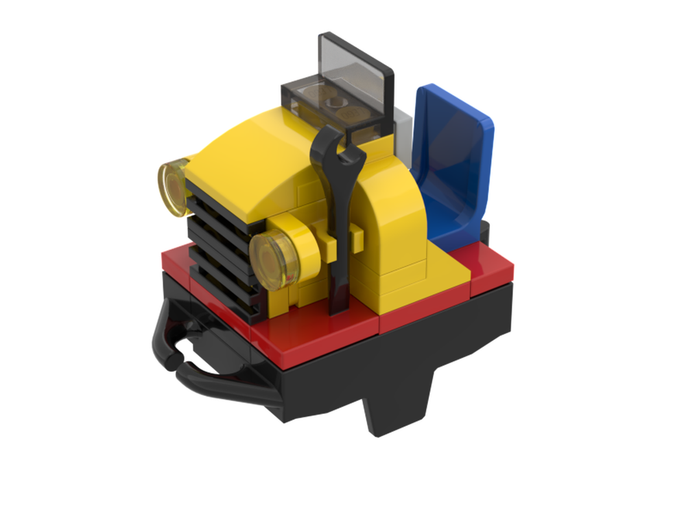 Lego Tiny engine for roller coaster tracks